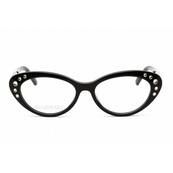 SWAROVSKI Women's Eyeglasses SK5429-001-53 Size 53/16/cateye BRAND NEW W CASE - Picture 1 of 5